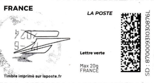 Stamp, Laposte Logo, France,  , Logos