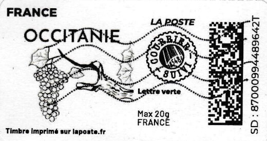 Occitanie without laposte logo. Courrier suivi
