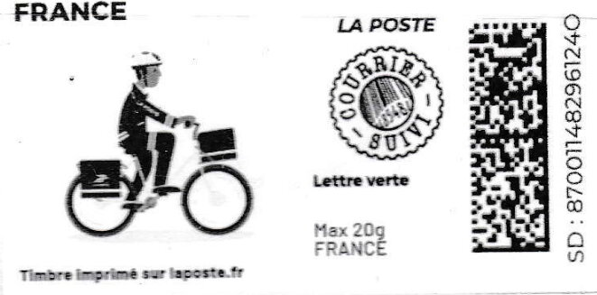 Post Bike. Courrier suivi in black
