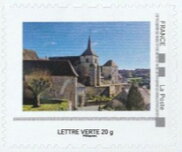 Stamp, Saint-Benoit-du-Sault, France,  , Churches - Cathedrals - Basilicas - Chapels