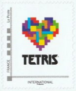 Stamp, Tetris 2, France,  , Environment Protection, Postal Services, Postal Traffic