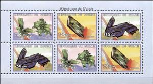 Mini Sheet, Minerals, Guinea,  , Minerals