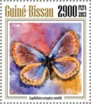 Stamp, Euphilotes enoptes smithi, Guinea-Bissau,  , Animals (Fauna), Butterflies and Moths, Insects