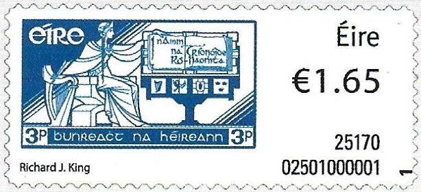 Stamp, Constitution Day 1937, Ireland,  , Art, Stamps