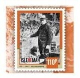 Stamp, Sir Winston Churchill, Isle of Man,  , Anniversaries and Jubilees, Authors, Famous People, Literary People (Poets and Writers), Literature, Nobel Laureates, Politicians