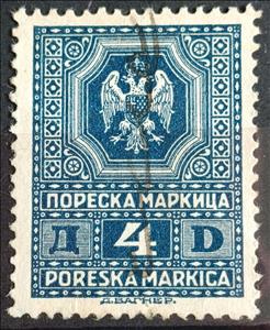 Stamp, Coat of Arms, Kingd. Serbs, Croats and Slovenes,  , Coats of Arms, Eagles, Heraldic Animals