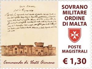 Stamp, Commandery of Vasto Aimone, Malta, Sovereign Military Order of,  , Architecture