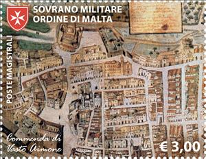 Stamp, Commandery of Vasto Aimone, Malta, Sovereign Military Order of,  , Maps