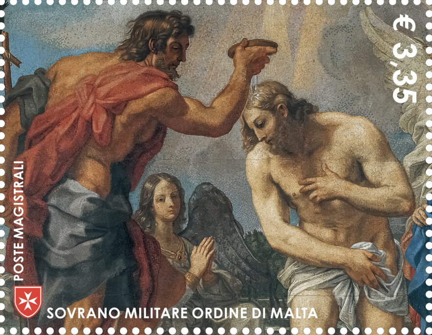 Detail of Baptism of Christ by John The Baptist