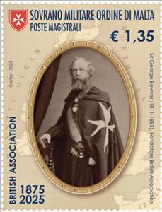 Stamp, George Bowyer, Founder of Association, Malta, Sovereign Military Order of,  , Maps, Organizations