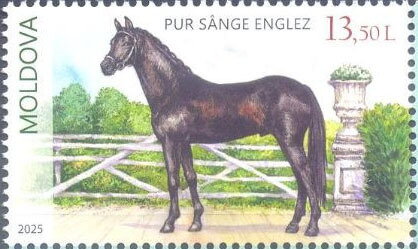 Stamp, English Pureblood, Moldova,  , Animals (Fauna), Horses, Mammals