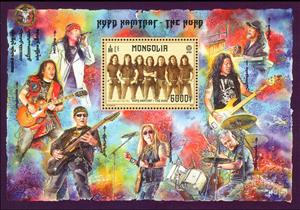 Souvenir Sheet, Rock Band The Hurd, Mongolia,  , Musicians
