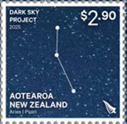 Stamp, Aries, New Zealand,  , Constellations
