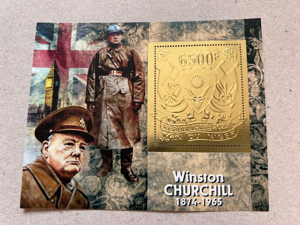 Winston Churchill - Foil Coat of Arms