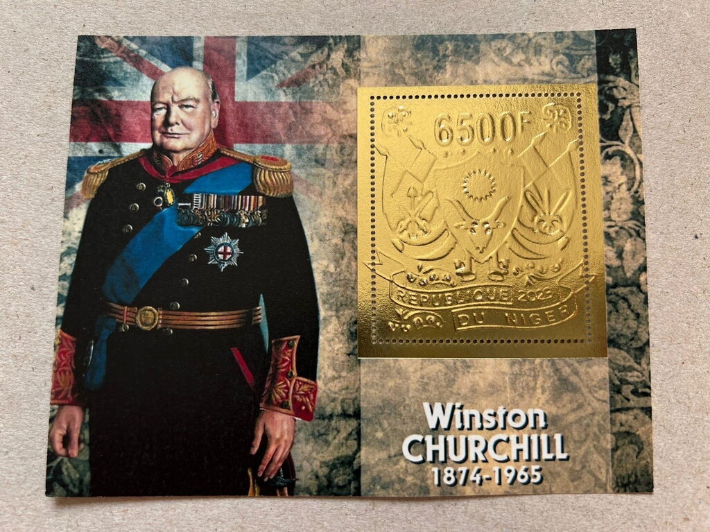 Winston Churchill - Foil Coat of Arms