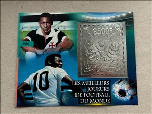 Souvenir Sheet, World Cup Football Soccer - Foil Coat of Arms, Niger,  , Coats of Arms, Football (Soccer), Sports