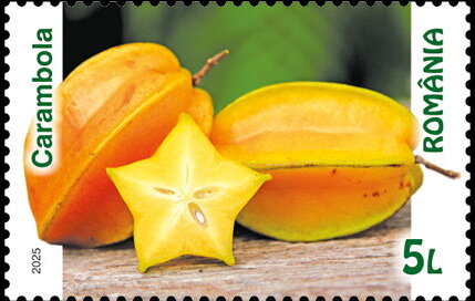 Stamp, Starfruit, Romania,  , Fruits and Berries, Plants (Flora)