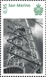 Stamp, Architecture of San Marino : Porta di Dogana, San Marino,  , Architecture