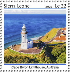 Stamp, Cape Byron Lighthouse, Australia, Sierra Leone,  , Lighthouses