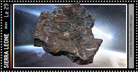 Chondrite Meteorite L6W2 Type