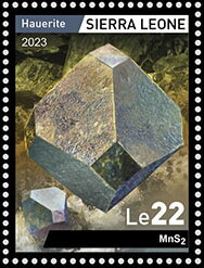 Stamp, Hauerite, Sierra Leone,  , Minerals