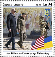 Joe Biden and Volodymyr Zelenskyy