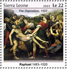Stamp, Raphael (1483-1520), Sierra Leone,  , Anniversaries and Jubilees, Famous People, Painters, Paintings