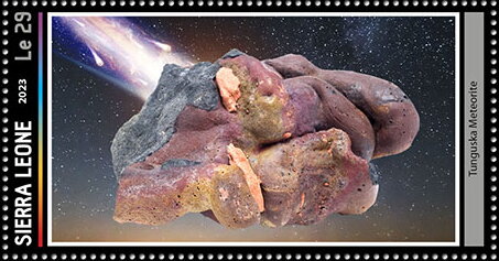Stamp, Tunguska Meteorite, Sierra Leone,  , Meteorites