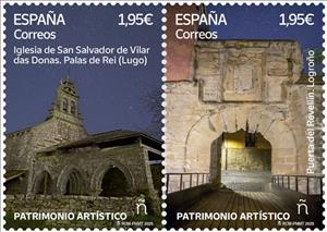 Se-tenant, Artistic Patrimony of Spain : Architecture, Spain,  , Architecture, Churches - Cathedrals - Basilicas - Chapels