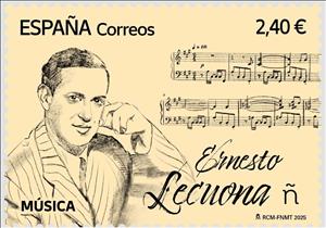 Stamp, Ernesto Lecuona, Composer, Spain,  , Composers, Famous People