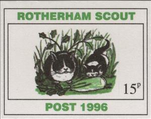 Stamp, Cats, United Kingdom of Great Britain & Northern Ireland,  , Cats, Christmas, Scouting