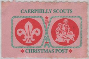 Stamp, Scout Emblem and Nativity, United Kingdom of Great Britain & Northern Ireland,  , Christmas, Scouting