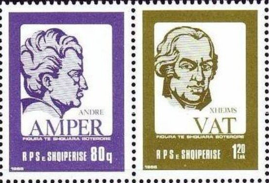 André Marie Ampère, James Watt.