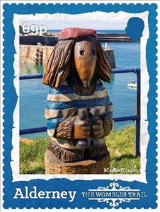 Stamp, Madam Cholet Statue, Alderney,  , Literature, Statues, Tourism