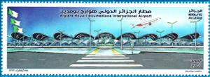 Stamp, Hawari Bu Midyan International Airport, Algeria,  , Aircraft, Airports, Aviation