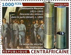 "Descent of the miners into the shaft", The security lamp