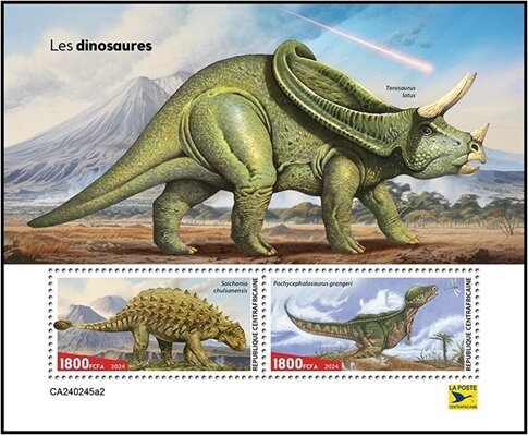 (Saichania chulsanensis) and (Pachycephalosaurus grangeri)