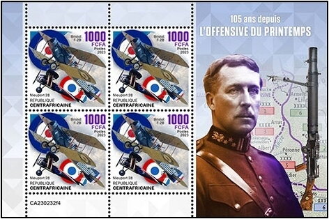 Nieuport 28 and Bristol F-2B