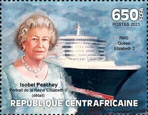 RMS Queen Elizabeth 2, Portrait of Queen Elizabeth II