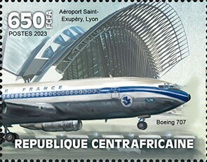Saint-Exupéry Airport, Lyon, Boeing 707