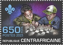 Scouts playing chess