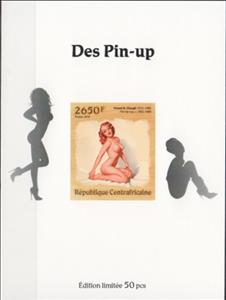 Souvenir Sheet, Pin-up Art Silver Impressions, Central African Republic,  , Art, Nudes, Paintings