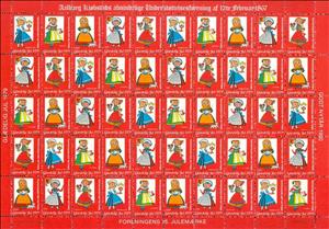 Full Pane, Aalborg Julen 1979, Denmark Stamps - Christmas Seals,  , Christmas