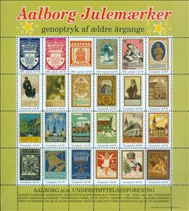Full Pane, Aalborg Julen 1995, Denmark Stamps - Christmas Seals,  , Christmas