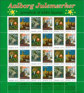 Full Pane, Aalborg Julen 1997, Denmark Stamps - Christmas Seals,  , Christmas
