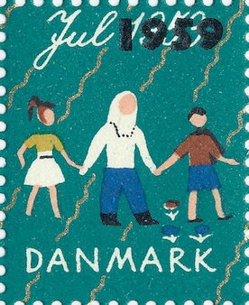 Stamp, Christmas 1959, Provisional Issue, Denmark Stamps - Christmas Seals,  , Christmas