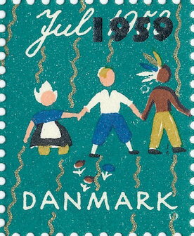 Stamp, Christmas 1959, Provisional Issue, Denmark Stamps - Christmas Seals,  , Christmas