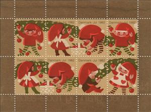 Mini Sheet, Christmas 1982, Denmark Stamps - Christmas Seals,  , Christmas