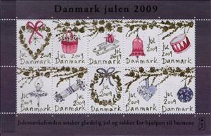 Mini Sheet, Christmas 2009, Denmark Stamps - Christmas Seals,  , Christmas