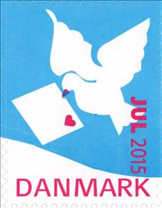 Stamp, Christmas 2015, Denmark Stamps - Christmas Seals,  , Christmas, Letters (Mail), Pigeons